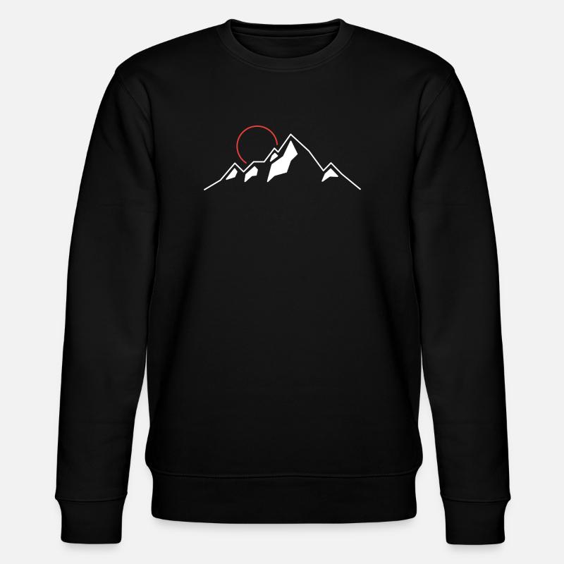 Soleil pourpre sur les sommets alpins - Sweat bio CHANGER Stanley/Stella Unisexe - noir