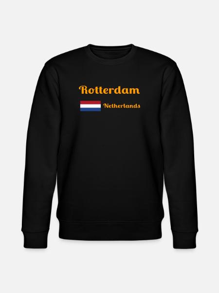 Rotterdam Netherlands- Stylish prints - Stanley/Stella CHANGER Unisex Organic Sweatshirt - black