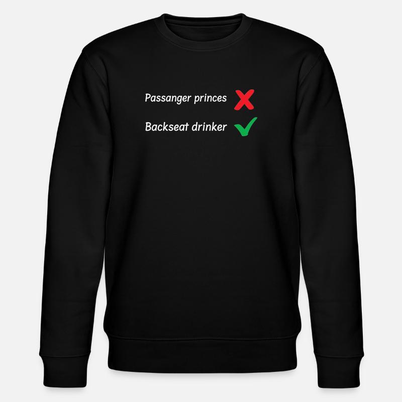 Backseat Drinker - Stanley/Stella CHANGER Unisex Organic Sweatshirt - black