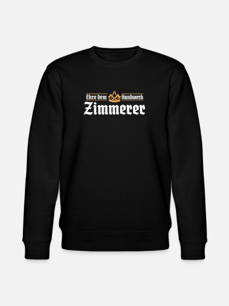 Zimmerer Handwerk Zimmermann Zunftzeichen - Stanley/Stella Unisex Bio-Sweatshirt CHANGER - Schwarz