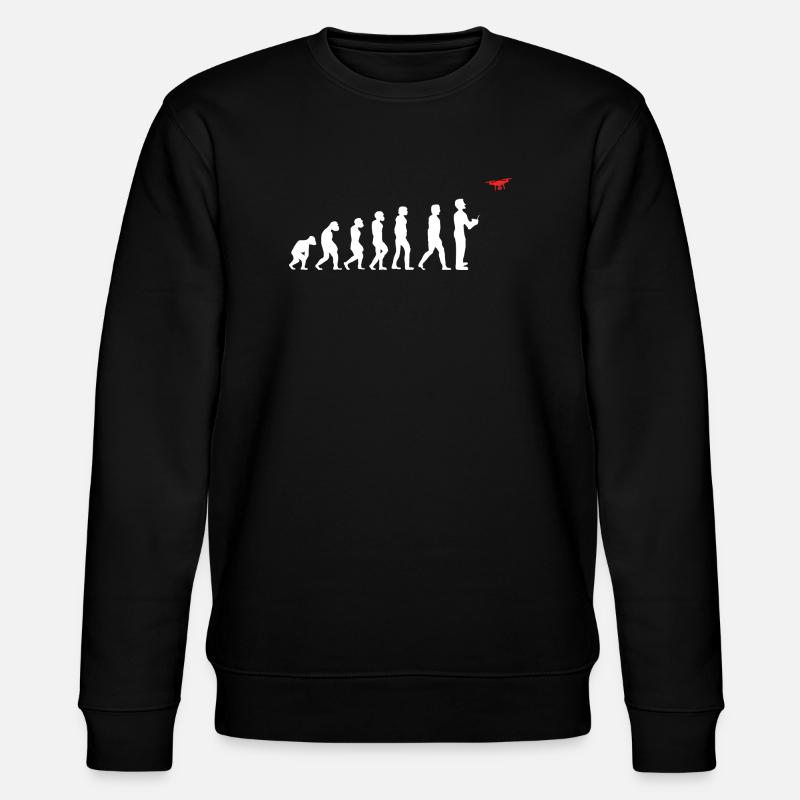 Evolution de l’homme pilote de drone - Sweat bio CHANGER Stanley/Stella Unisexe - noir