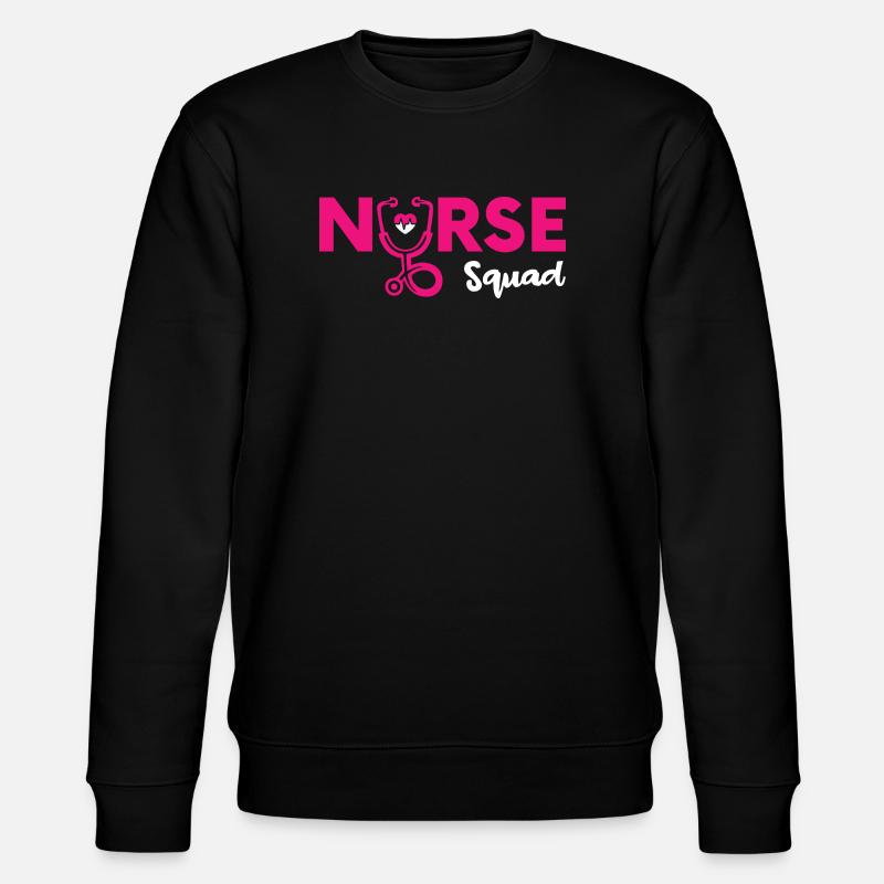 Funny Nurse Gifts Nursing Outfits - Stanley/Stella CHANGER Unisex Organic Sweatshirt - black