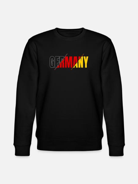 Germany Lettering Black Red Gold Germany - Stanley/Stella CHANGER Unisex Organic Sweatshirt - black