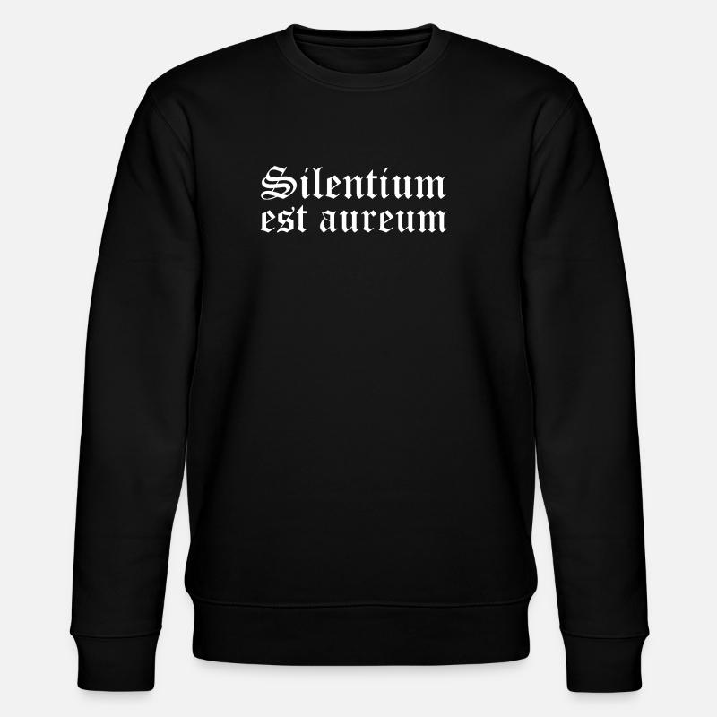 Silentium est aureum - Stanley/Stella CHANGER Unisex Organic Sweatshirt - black