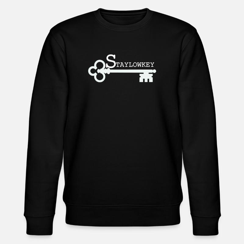 Zurückhaltende Illustration - Stanley/Stella Unisex Bio-Sweatshirt CHANGER  - Schwarz