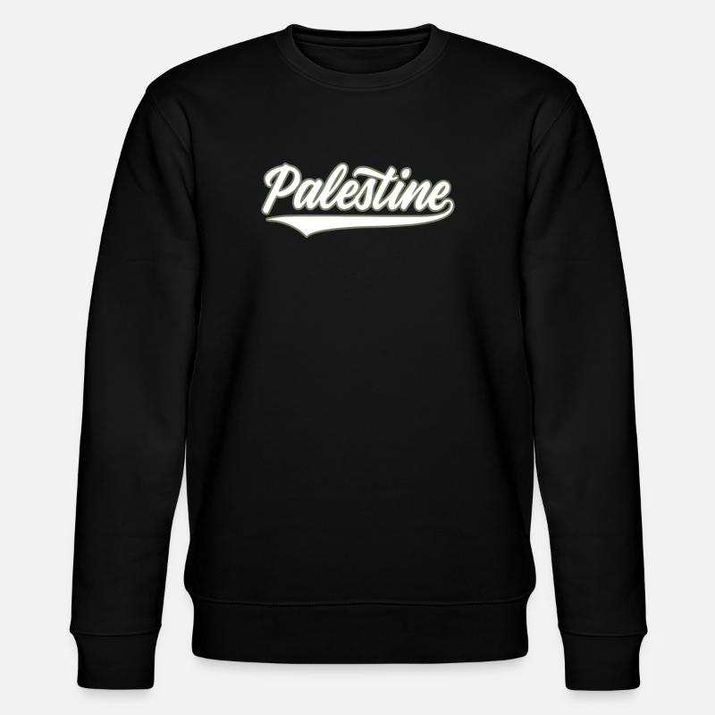 Palestine style baseball vert olive-blanc - Sweat bio CHANGER Stanley/Stella Unisexe - noir
