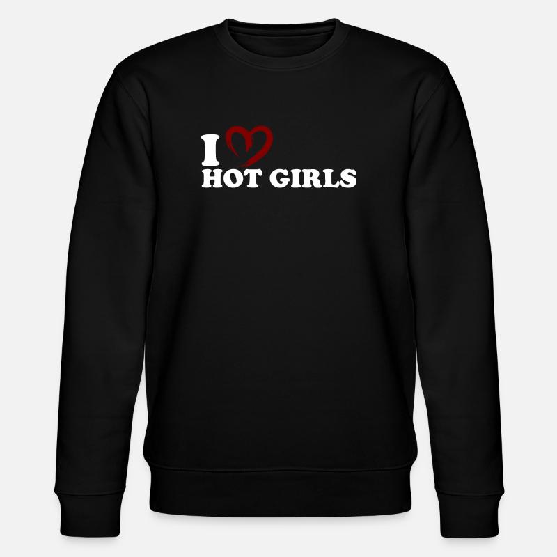 Moi ♥ les filles sexy - Sweat bio CHANGER Stanley/Stella Unisexe - noir