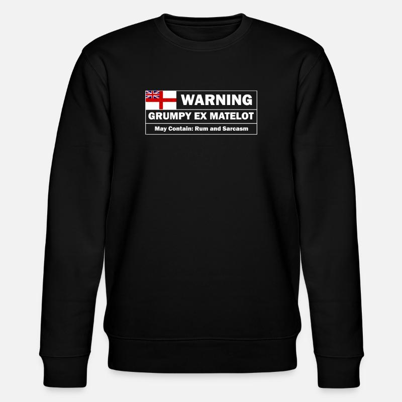 Grumpy Ex-matelot - Stanley/Stella CHANGER Unisex Organic Sweatshirt - black