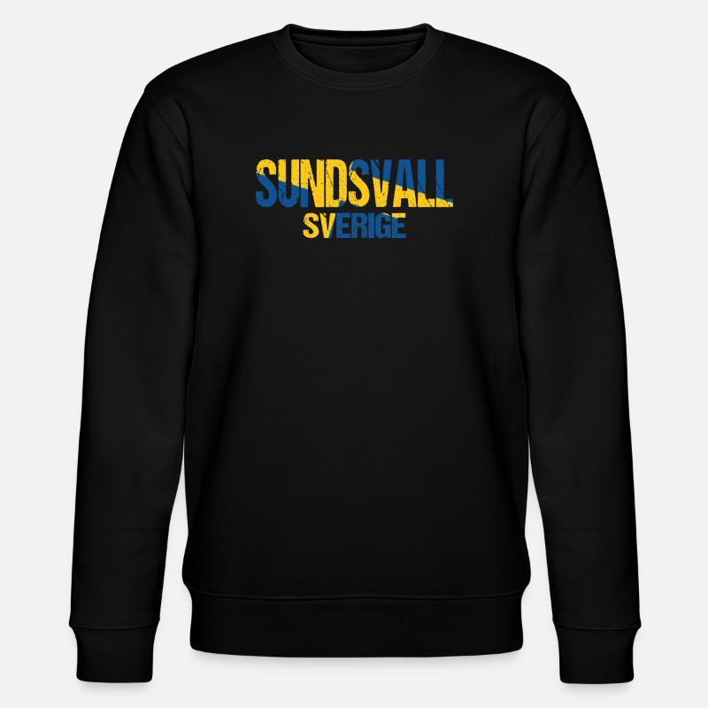 Sundsvall Servige - Stanley/Stella Unisex Bio-Sweatshirt CHANGER  - Schwarz
