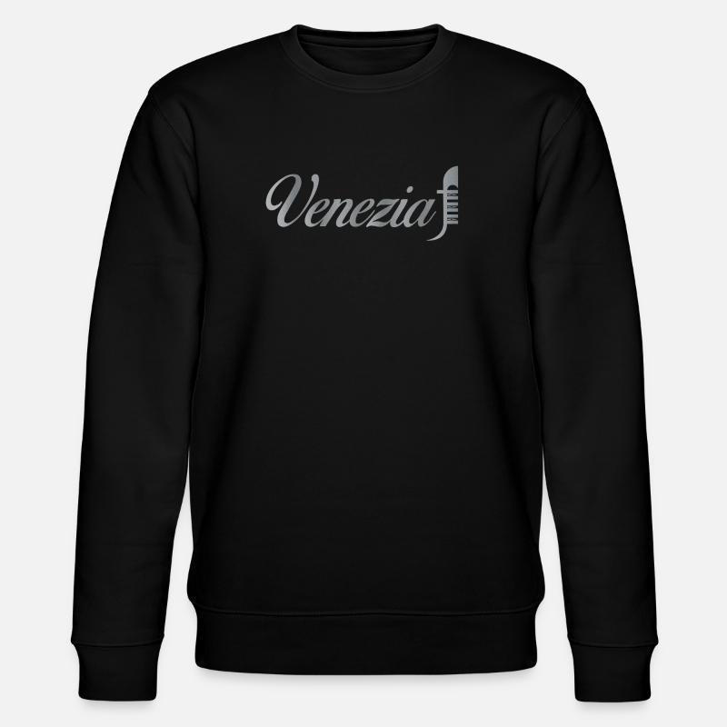 Venezia Script Métallique - Sweat bio CHANGER Stanley/Stella Unisexe - noir