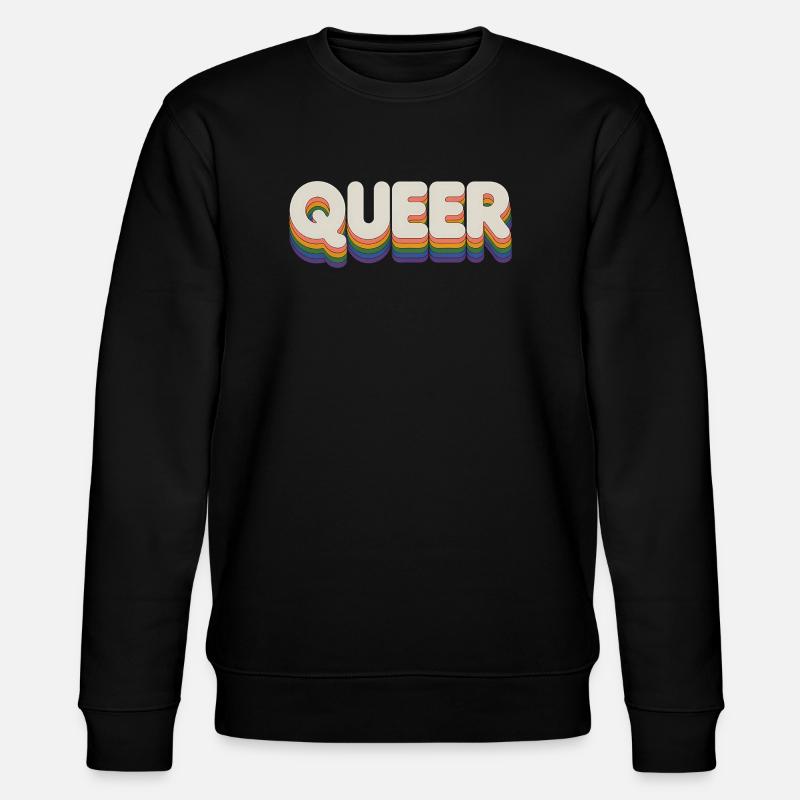 Queer - Cool Pride Logo - Sweat bio CHANGER Stanley/Stella Unisexe - noir