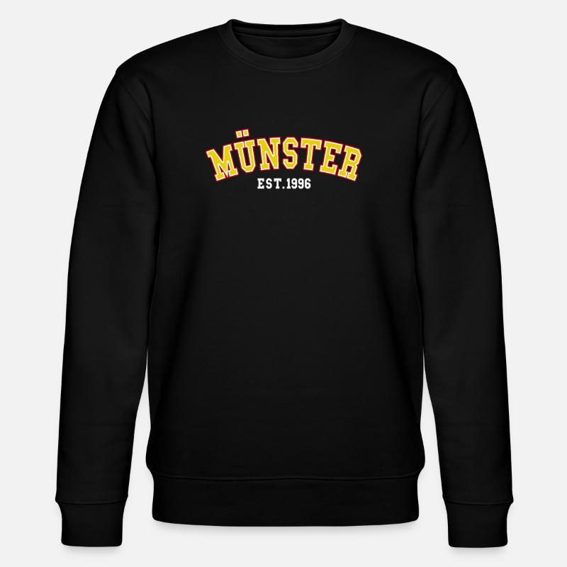 Münster Est. 1996 - Stanley/Stella CHANGER Unisex Organic Sweatshirt - black