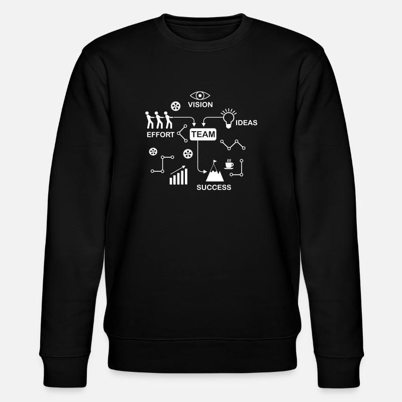 team - Stanley/Stella Unisex Bio-Sweatshirt CHANGER  - Schwarz