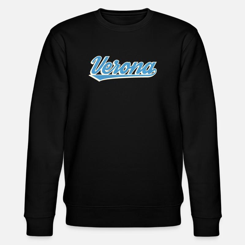 Verona Blau Script Logo - Stanley/Stella Unisex Bio-Sweatshirt CHANGER  - Schwarz
