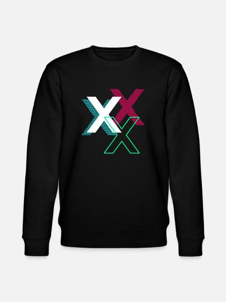 X Buchstabe - Stanley/Stella Unisex Bio-Sweatshirt CHANGER  - Schwarz