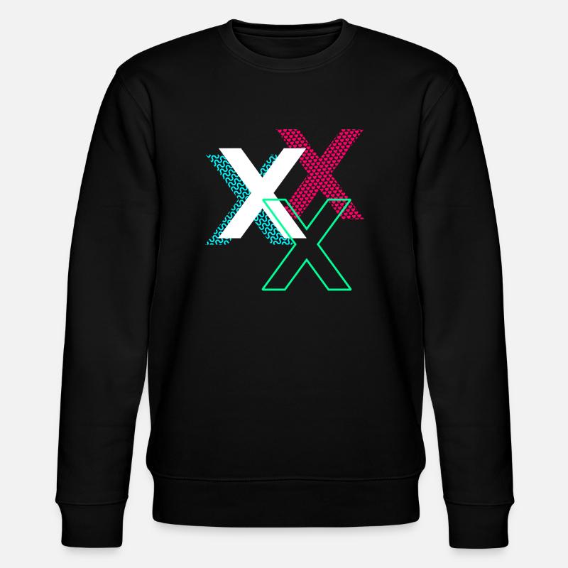 X Buchstabe - Stanley/Stella Unisex Bio-Sweatshirt CHANGER  - Schwarz
