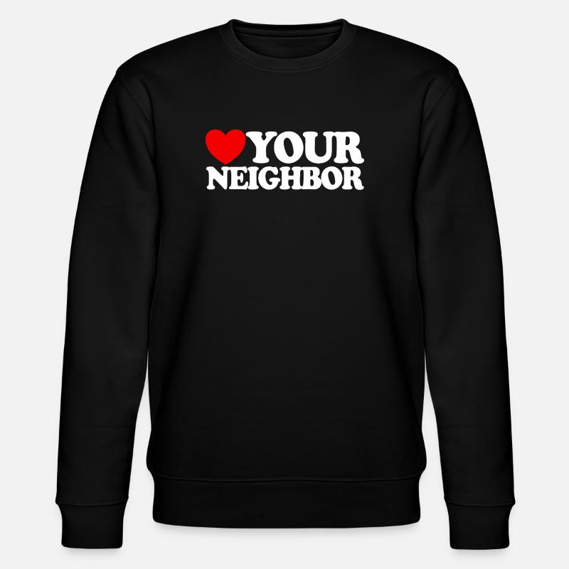 Nächstenliebe – Christlicher Glaube – Jesus - Stanley/Stella Unisex Bio-Sweatshirt CHANGER  - Schwarz