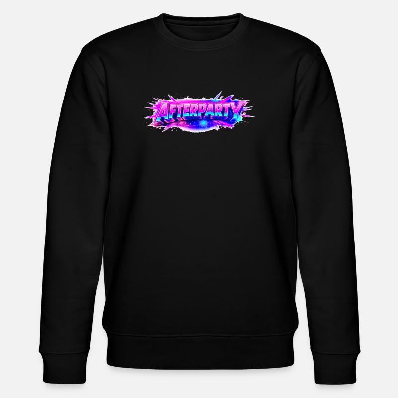 Afterparty Neon Pulse - Stanley/Stella CHANGER Unisex Organic Sweatshirt - black