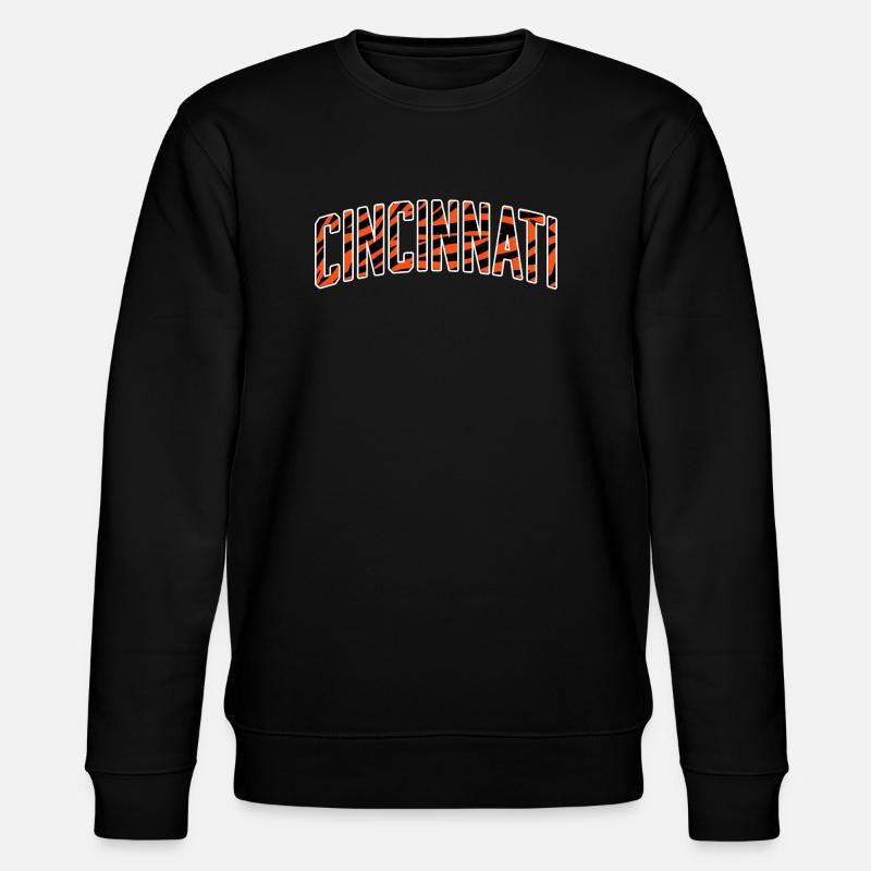 Cincinnati Tiger Stripe - Stanley/Stella Unisex Bio-Sweatshirt CHANGER - Schwarz