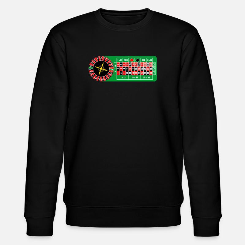 Roulette Casino - Stanley/Stella Unisex Bio-Sweatshirt CHANGER  - Schwarz