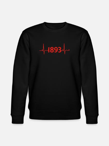 Stuttgart 1893 Herzschlag Puls Liebe - Stanley/Stella Unisex Bio-Sweatshirt CHANGER  - Schwarz