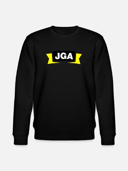 Bachelor Party Emblem / Logo - Stanley/Stella CHANGER Unisex Organic Sweatshirt - black