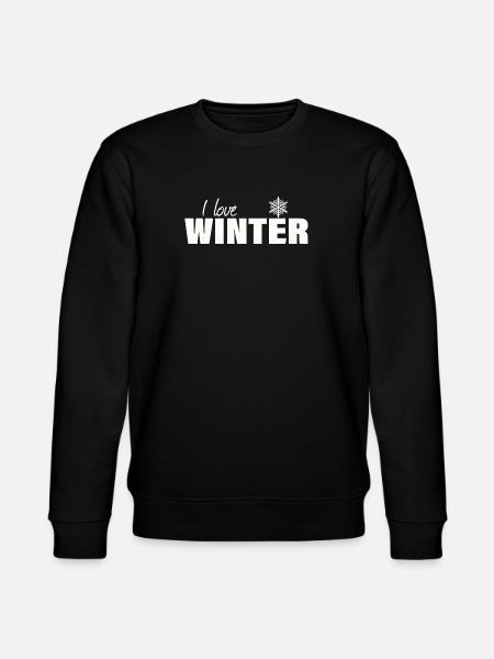 i love winter - Stanley/Stella CHANGER Unisex Organic Sweatshirt - black