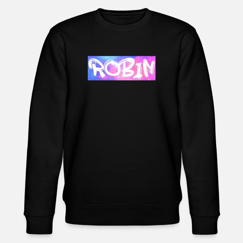 Robin Name Geschenk Geschenkidee Galaxie - Stanley/Stella Unisex Bio-Sweatshirt CHANGER  - Schwarz