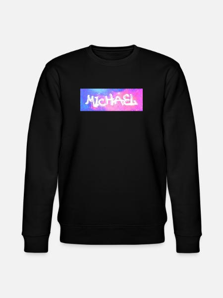 Michael Name Geschenk Geschenkidee Galaxie - Stanley/Stella Unisex Bio-Sweatshirt CHANGER - Schwarz