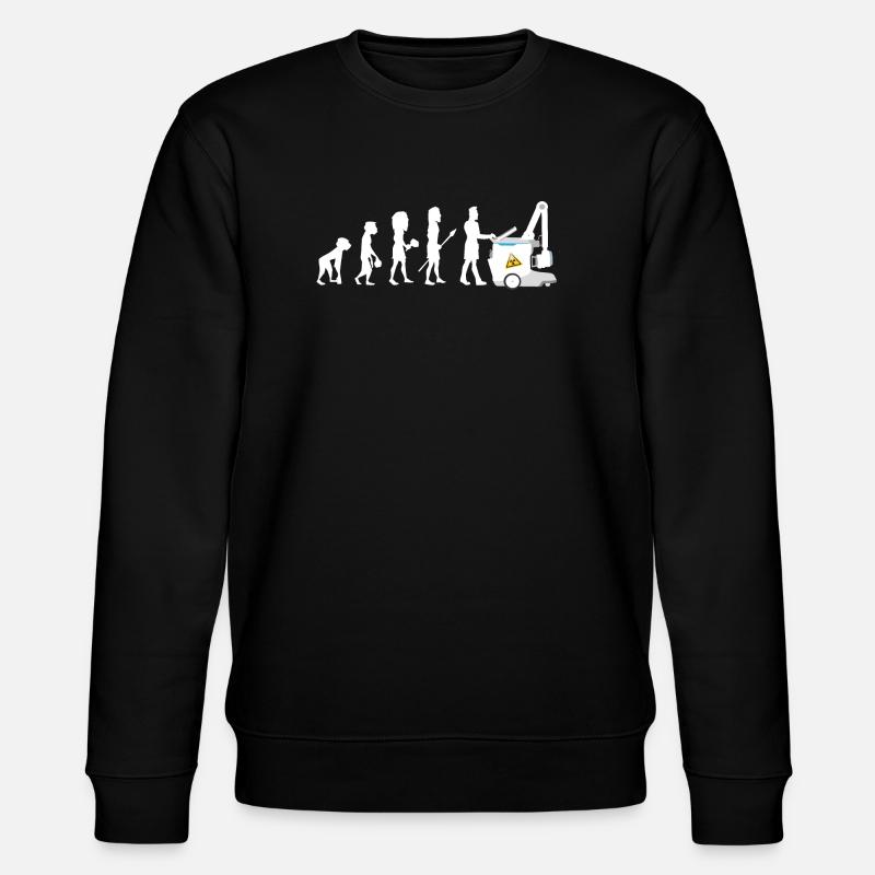 Humor Evolution Manip Mobilfunk Radiologie - Stanley/Stella Unisex Bio-Sweatshirt CHANGER  - Schwarz