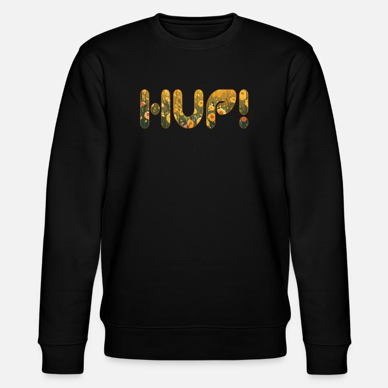 HUP im Blumenfeld - Stanley/Stella Unisex Bio-Sweatshirt CHANGER  - Schwarz