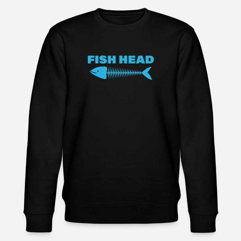 FISH HEAD - Stanley/Stella Unisex Bio-Sweatshirt CHANGER  - Schwarz