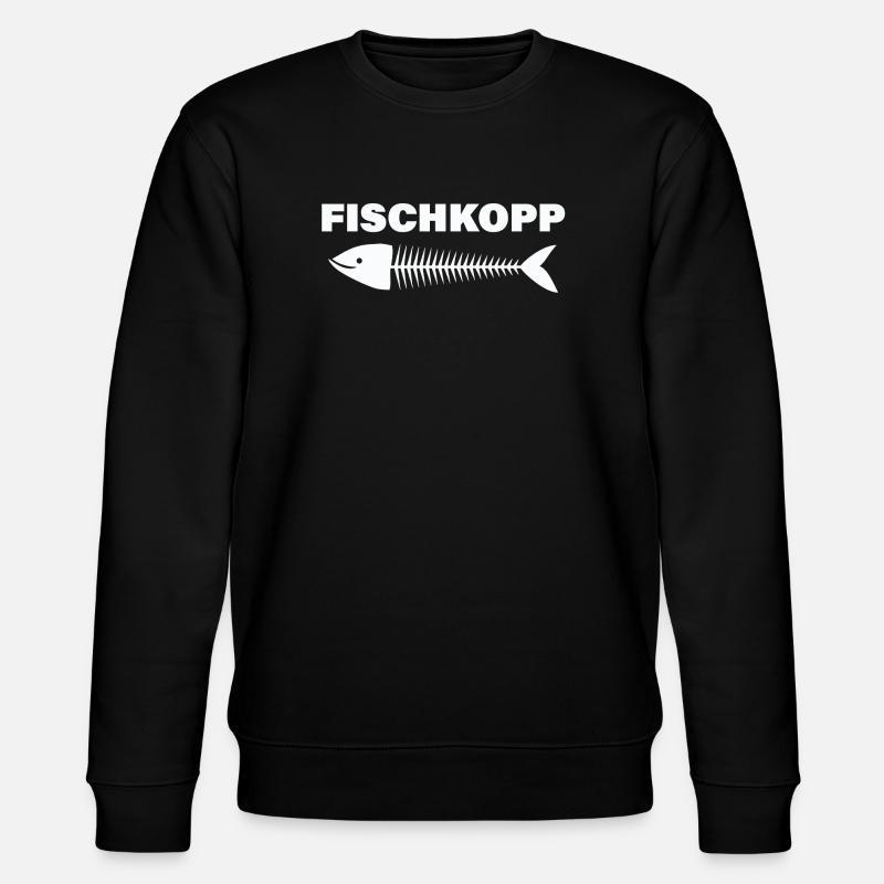 FISCHKOPP - Stanley/Stella Unisex Bio-Sweatshirt CHANGER  - Schwarz