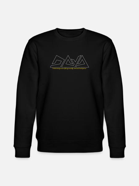 Geometric Gym Lines - Stanley/Stella CHANGER Unisex Organic Sweatshirt - black