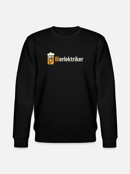 Beer Blitz Illustration: Cloud & Lightning - Stanley/Stella CHANGER Unisex Organic Sweatshirt - black