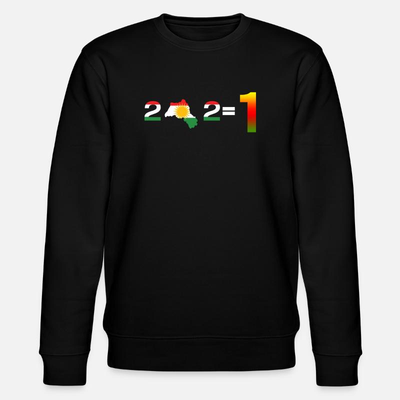 Kurdistan_2-2-_1_zusammenhalt - Stanley/Stella Unisex Bio-Sweatshirt CHANGER  - Schwarz