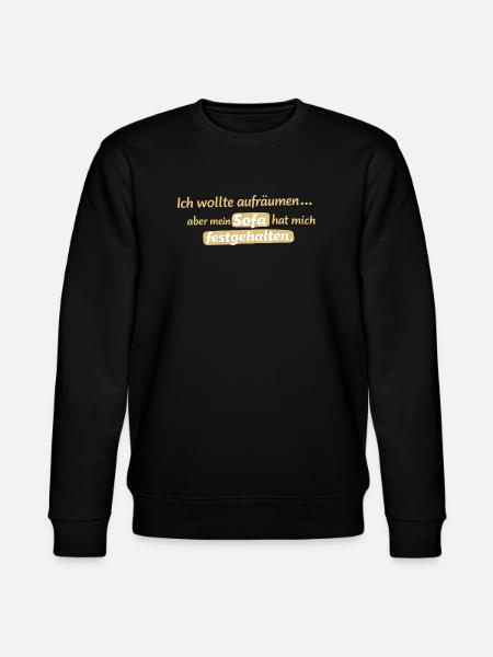 Sofa shackles: Tidying up refused - Stanley/Stella CHANGER Unisex Organic Sweatshirt - black