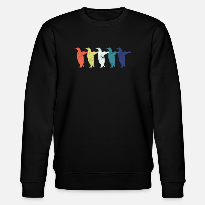 Pinguin Pinguine - Stanley/Stella Unisex Bio-Sweatshirt CHANGER  - Schwarz