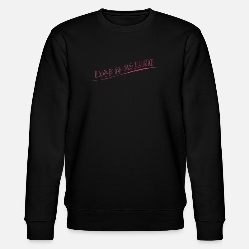 love is calling - Stanley/Stella Unisex Bio-Sweatshirt CHANGER  - Schwarz