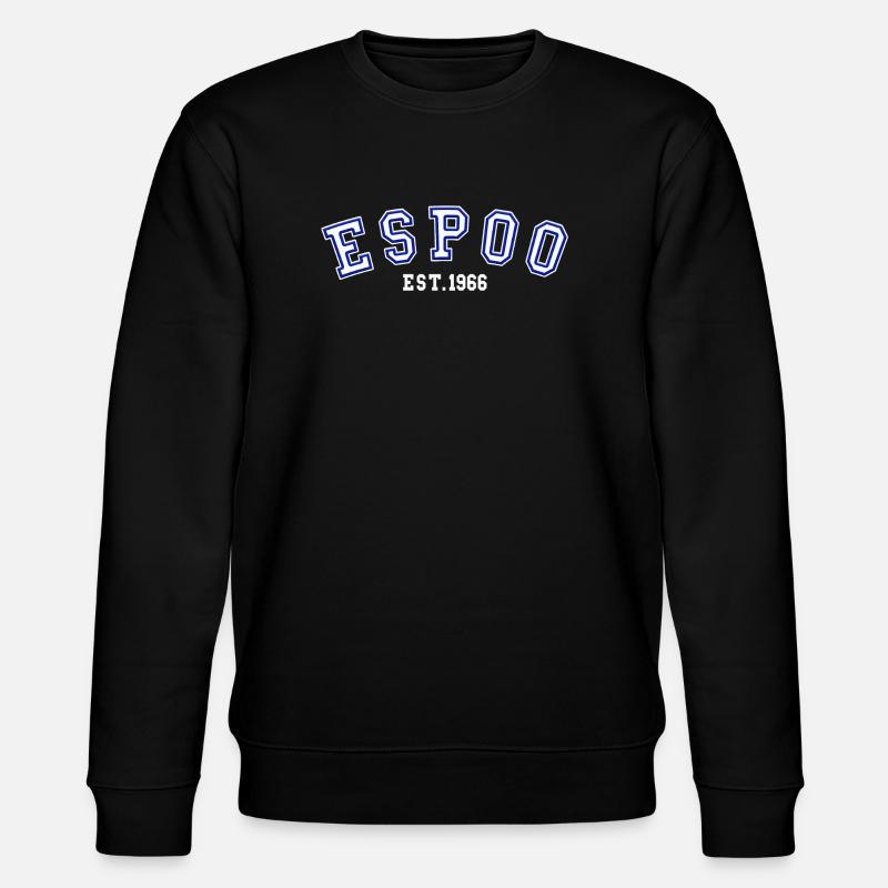 Espoo Est. 1966 - Stanley/Stella CHANGER Unisex Organic Sweatshirt - black