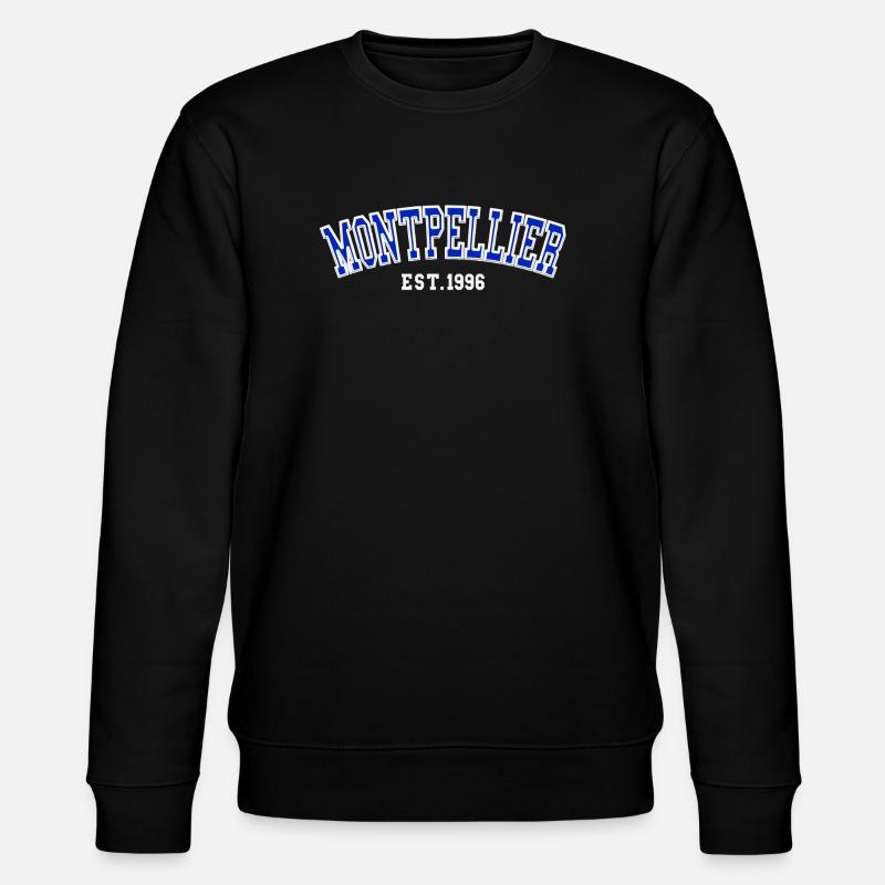 Montpellier gegründet 1996 - Stanley/Stella Unisex Bio-Sweatshirt CHANGER  - Schwarz
