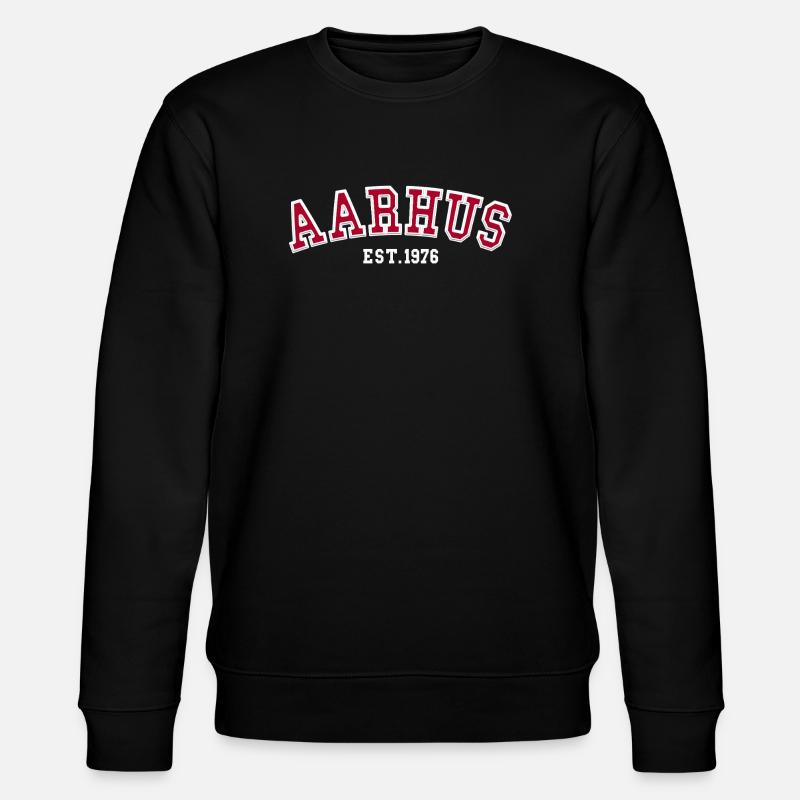 Aarhus gegründet 1976 - Stanley/Stella Unisex Bio-Sweatshirt CHANGER  - Schwarz