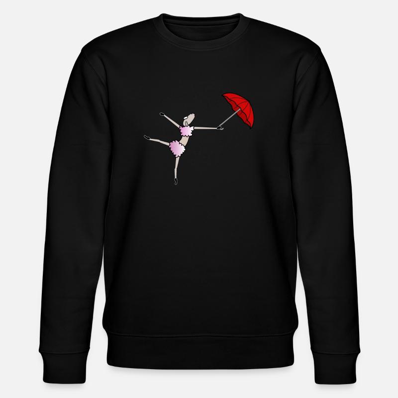 Sheep dancing with umbrella - Stanley/Stella CHANGER Unisex Organic Sweatshirt - black