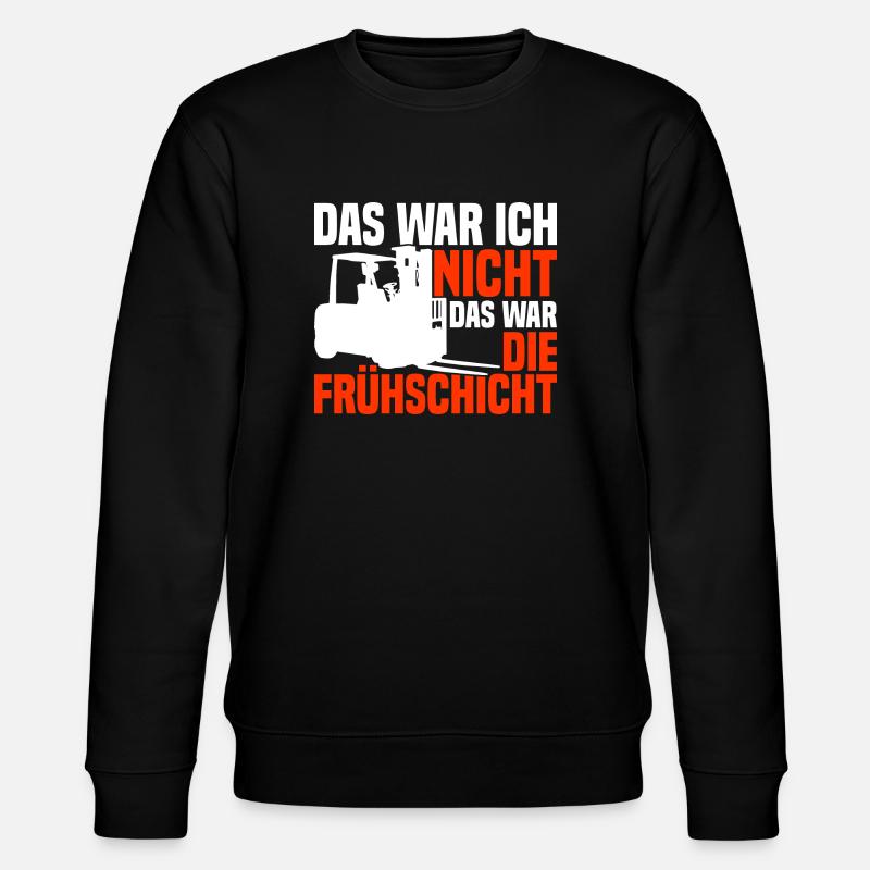 Gabelstaplerfahrer Gabelstapler Staplerfahrer - Stanley/Stella Unisex Bio-Sweatshirt CHANGER - Schwarz