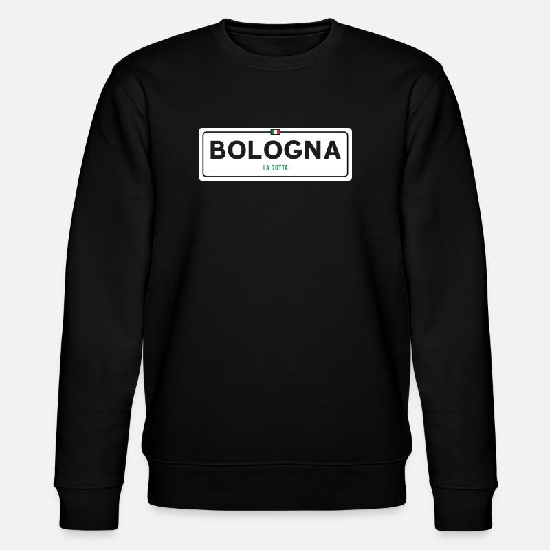 Panneau toponymique de Bologne - Sweat bio CHANGER Stanley/Stella Unisexe - noir