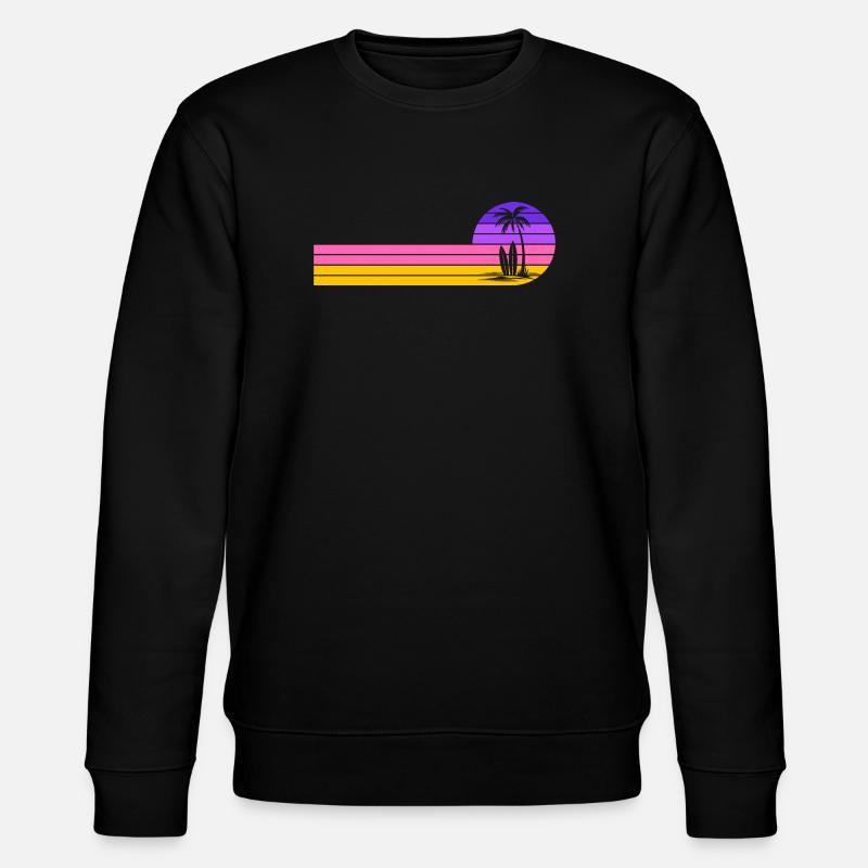 Beach sunset - Stanley/Stella CHANGER Unisex Organic Sweatshirt - black