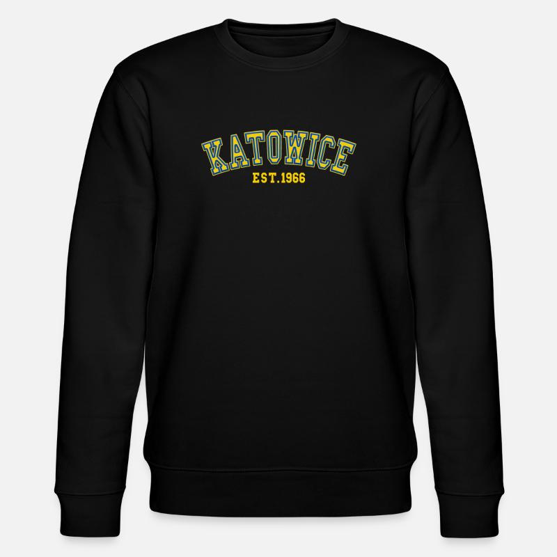 Katowice Est. 1966 - Stanley/Stella CHANGER Unisex Organic Sweatshirt - black
