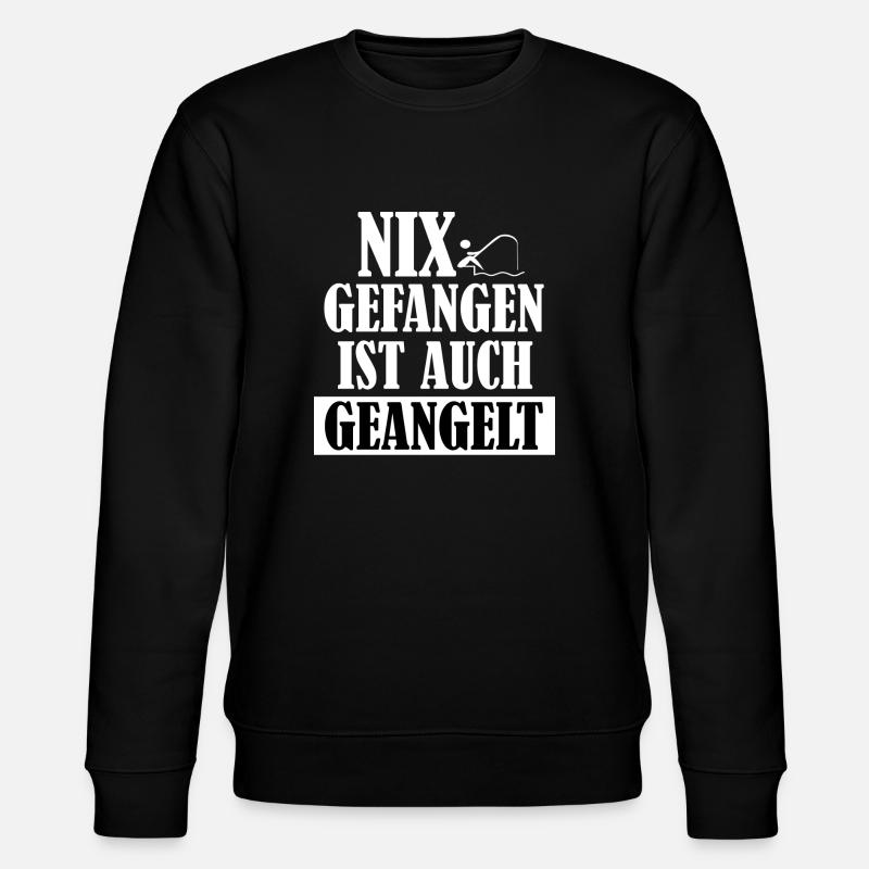Angeln - Stanley/Stella Unisex Bio-Sweatshirt CHANGER  - Schwarz