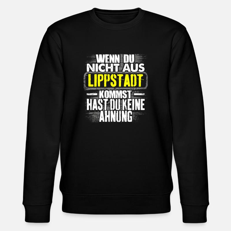 LIPPSTADT - Ahnung - Stanley/Stella Unisex Bio-Sweatshirt CHANGER  - Schwarz