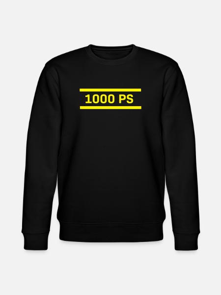 1000 hp - Stanley/Stella CHANGER Unisex Organic Sweatshirt - black